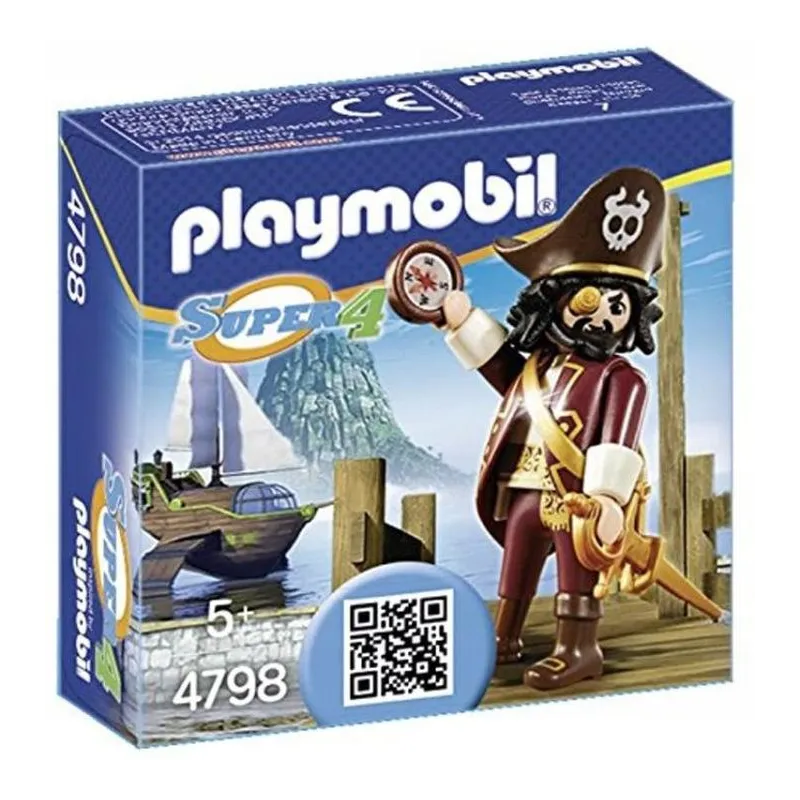 PLAYMOBIL SUPER 4 REKINOBRODY PIRAT 4798 ZESTAW PRZYGODOWY FIGURKA 5+