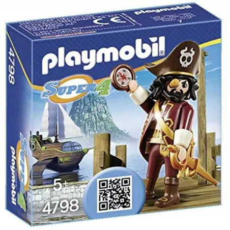 PLAYMOBIL SUPER 4 REKINOBRODY PIRAT 4798 ZESTAW PRZYGODOWY FIGURKA 5+