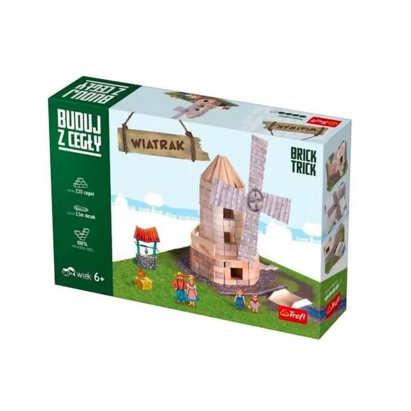WIATRAK KLOCKI KREATYWNE CEGLANY MODEL TREFL BRICK TRICK 6+