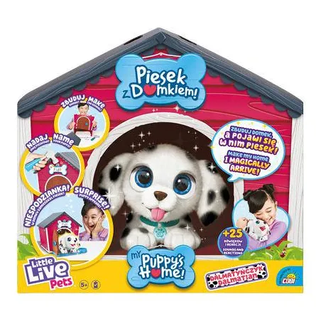 LITTLE LIVE PETS INTERAKTYWNY PIESEK DALMATYŃCZYK Z DOMKIEM COBI 5+