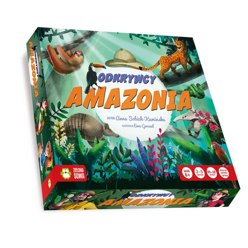 ODKRYWCY AMAZONIA GRA PLANSZOWA 6+ Anna Sobich-Kamińska