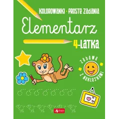 ELEMENTARZ 4-LATKA ZABAWA Z NAKLEJKAMI - Dragon