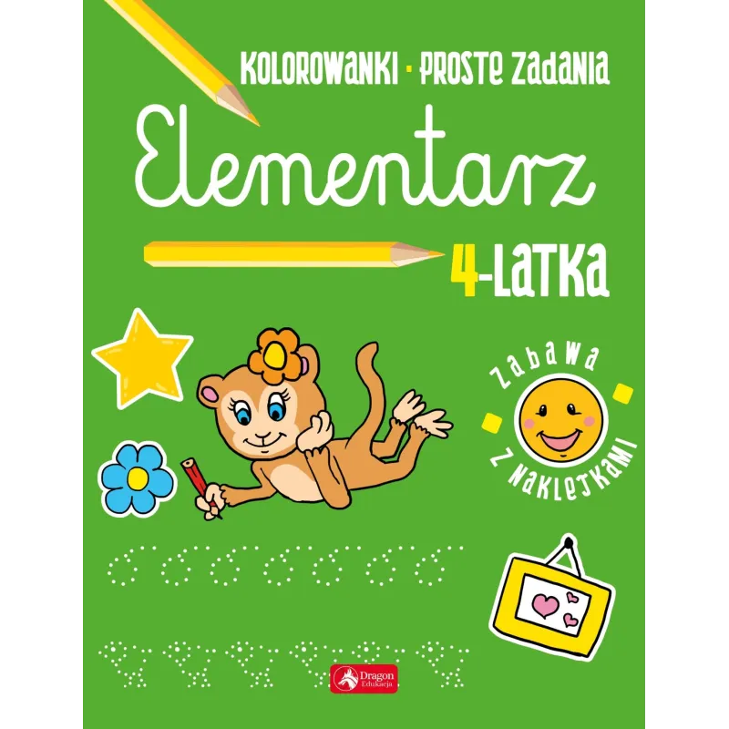 ELEMENTARZ 4-LATKA ZABAWA Z NAKLEJKAMI - Dragon