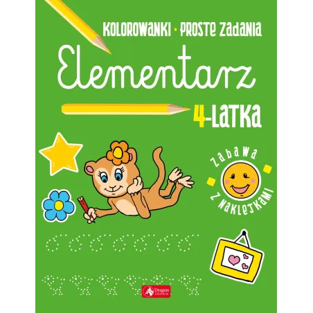 ELEMENTARZ 4-LATKA ZABAWA Z NAKLEJKAMI - Dragon
