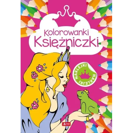 KSIĘŻNICZKI. KOLOROWANKI Z NAKLEJKAMI - Dragon