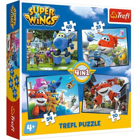 Super Wings Odlotowa Paczka Puzzle 4W1 207 Elementów 4+