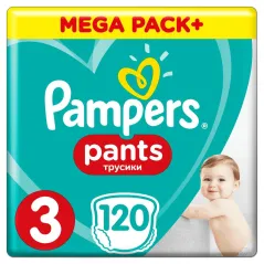 Pieluchomajtki Pampers Pants Rozmiar 3 120 Szt 6-11Kg