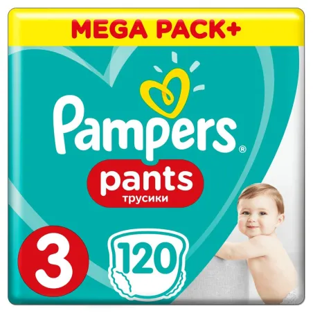 Pieluchomajtki Pampers Pants Rozmiar 3 120 Szt 6-11Kg