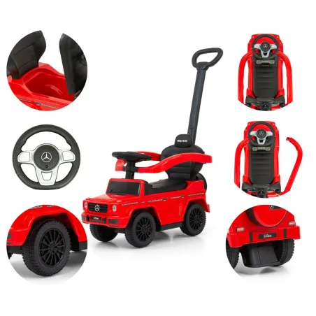 Jeździk  Z Rączką Mercedes G350D Red Milly Mally 12-36M