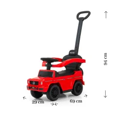 JEŹDZIK  Z RĄCZKĄ MERCEDES G350D RED MILLY MALLY 12-36M