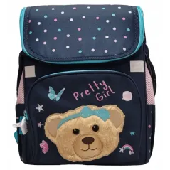 TORNISTER SZKOLNY WIELOKOMOROWY PRETTY GIRL MIŚ FLUFFY BEAR