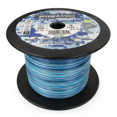 Plecionka Spiderwire Stealth Smooth X8 0,15 Mm 16,5 Kg 2000 M Blue Camo