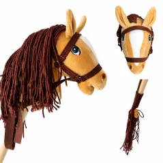 Hobby Horse Koń Na Kiju Jasny Brąz Dla Dzieci