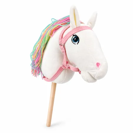 Hobby Horse Koń Na Kiju Biały Dla Dzieci