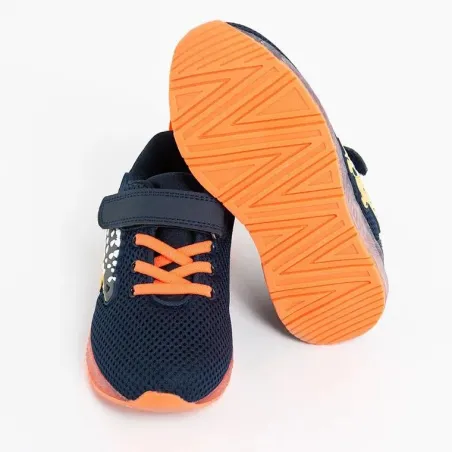 Buty Sportowe Chłopięce Ze Świecącą Podeszwą Granatowo-Pomarańczowe Rozmiar 29 Cool Club