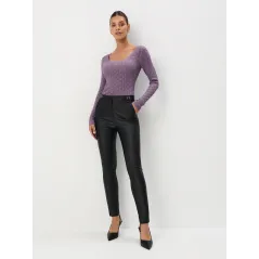 Czarne Spodnie Skinny Mohito Rozmiar 38