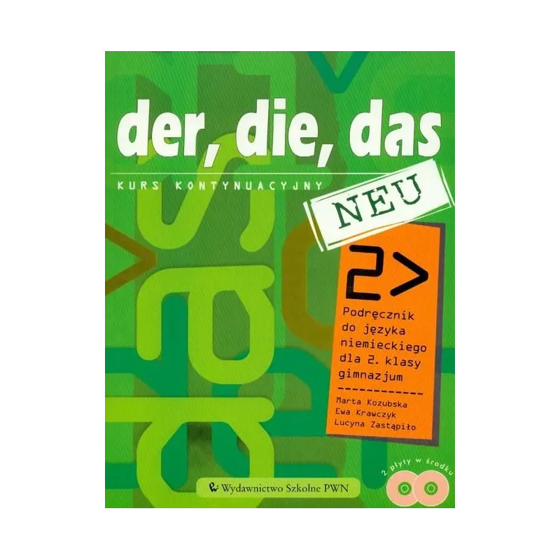JĘZYK NIEMIECKI DER, DIE, DAS NEU 2 PODRĘCZNIK - PWN