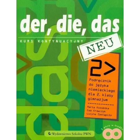 JĘZYK NIEMIECKI DER, DIE, DAS NEU 2 PODRĘCZNIK - PWN