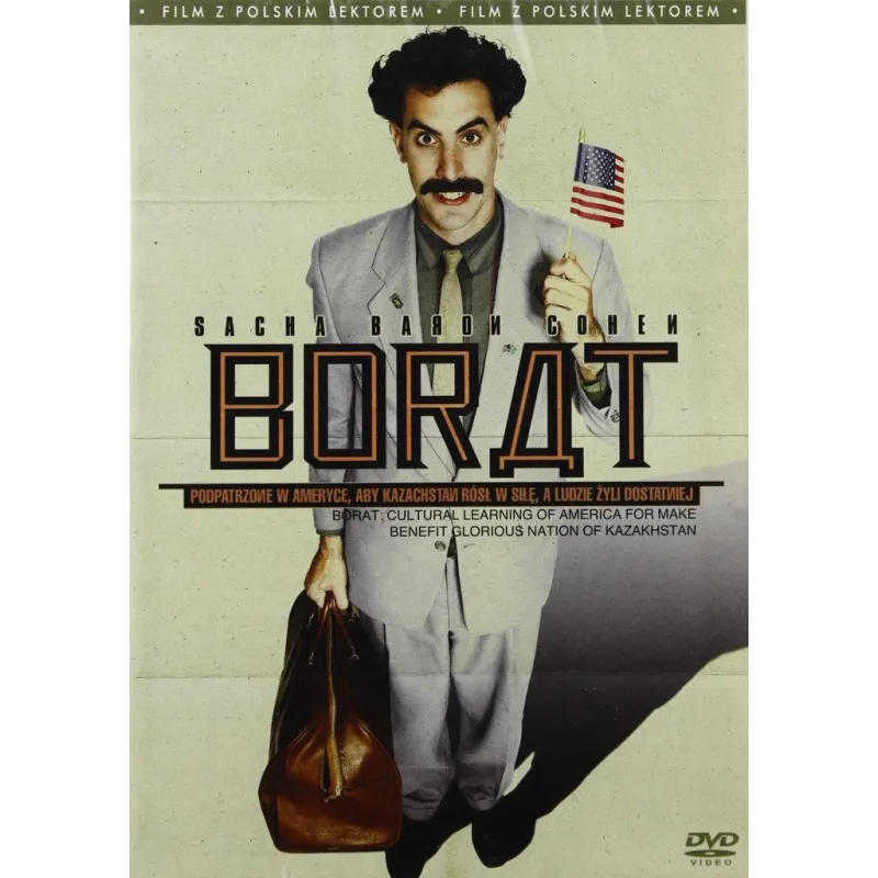 BORAT: PODPATRZONE W AMERYCE, ABY KAZACHSTAN RÓSŁ W SIŁĘ, A LUDZIE ŻYLI DOSTATNIEJ DVD PL - 20th Century Fox