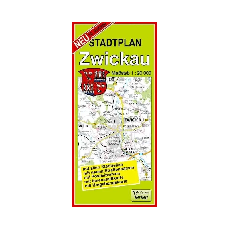 STADTPLAN ZWICKAU UND WERDAU 1