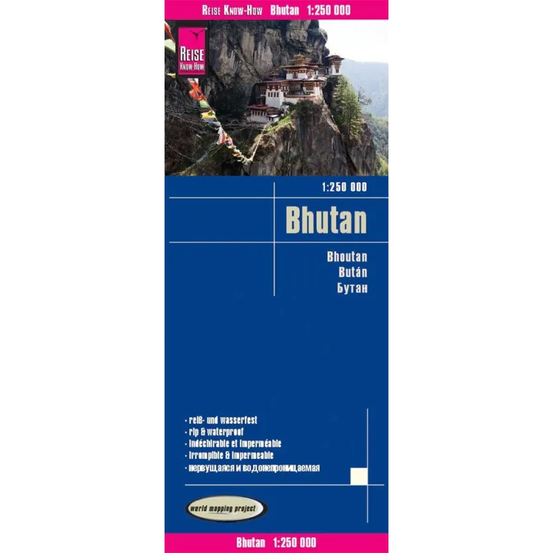 Bhutan mapa 1:250 000 RKH Opracowanie zbiorowe