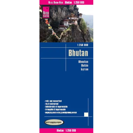 Bhutan Mapa 1:250 000