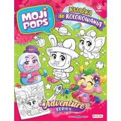 Moji Pops. Książka do kolorowania. seria Adventure  3 figurki