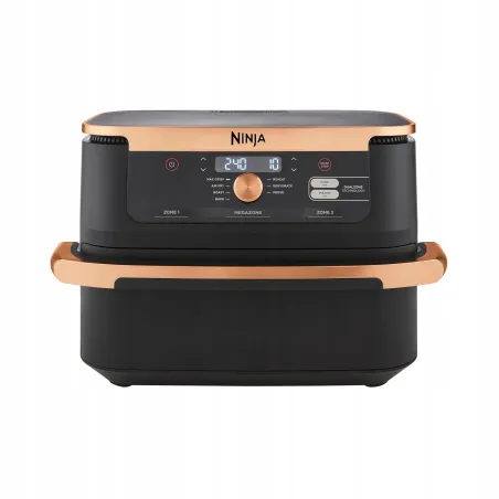 Frytkownica Beztłuszczowa Air Fryer Ninja Foodi Flexdrawer Af500Eudbcp 10,4L Dual Zone Czarno Miedziany Frytkownica Beztłuszczowa Air Fryer Ninja Foodi Flexdrawer Af500Eudbcp 10,4L Dual Zone Czarno Miedziany
