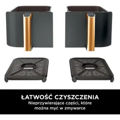 FRYTKOWNICA BEZTŁUSZCZOWA AIR FRYER 9,5L 2 SZUFLADY NINJA FOODI MAX DUAL ZONE AF400EUDBCP