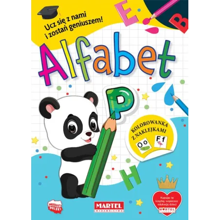 Alfabet. Kolorowanka Z Naklejkami