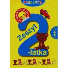 ZESZYT 2-LATKA Z NAKLEJKAMI 2. MAŁA SOWA