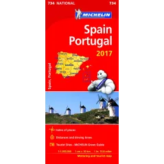 HISZPANIA PORTUGALIA 1 : 1 000 000 - Michelin