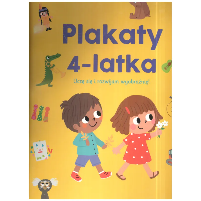 PLAKATY 4-LATKA UCZĘ SIĘ I ROZWIJAM WYOBRAŹNIĘ! - Olesiejuk