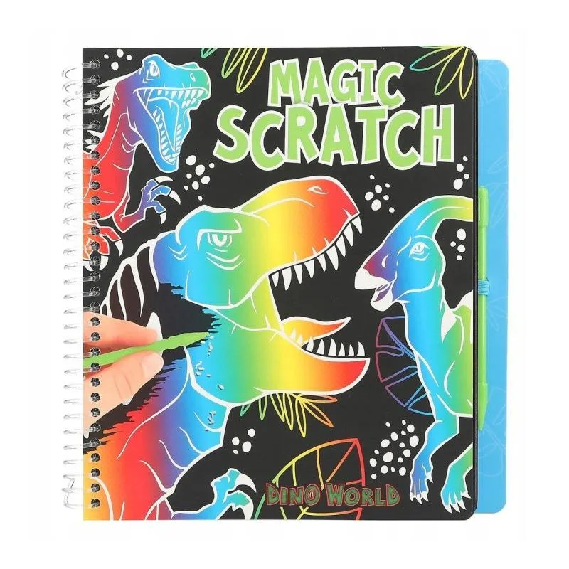 ZESTAW KREATYWNY MAGIC SCRATCH DINO WORLD