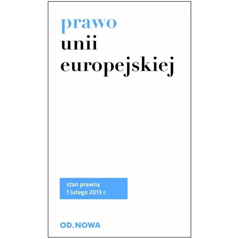 PRAWO UNII EUROPEJSKIEJ