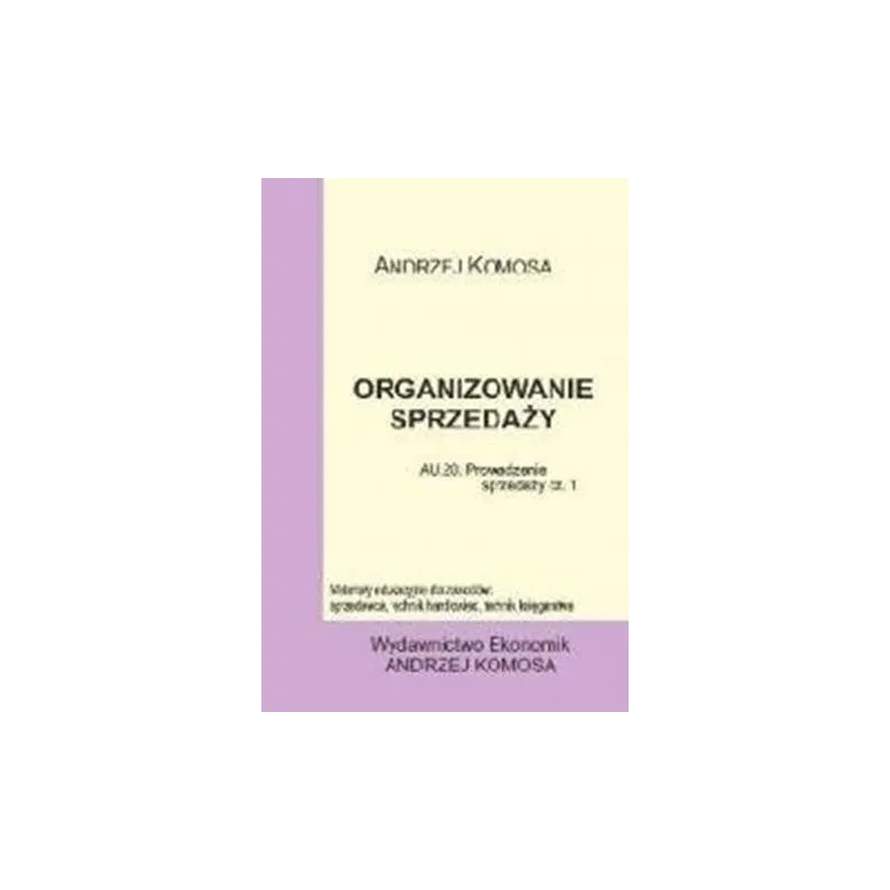 ORGANIZOWANIE SPRZEDAŻY