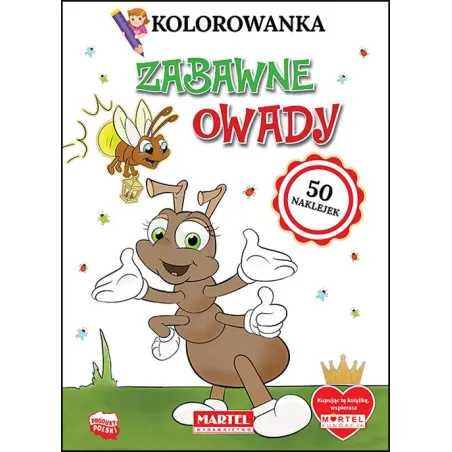 Zabawne Owady. Kolorowanka Z Naklejkami