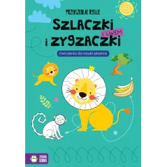 SZLACZKI I ZYGZACZKI Z LWEM. PRZEDSZKOLAK RYSUJE. ĆWICZENIA DO NAUKI PISANIA