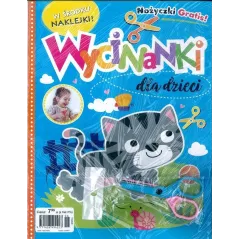 WYCINANKI DLA DZIECI Z NAKLEJKAMI + NOŻYCZKI