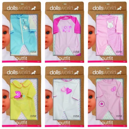 UBRANKO DLA LALEK DELUXE 41 CM DOLLS WORLD - Dolls World