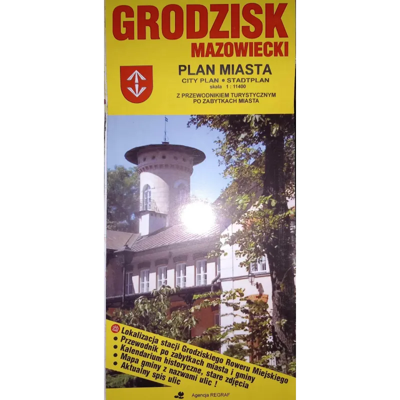 GRODZISK MAZOWIECKI PLAN MIASTA 1 : 11 400 - Regraf