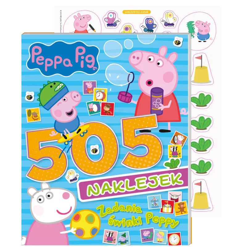 ŚWINKA PEPPA. ZADANIA ŚWINKI PEPPY. 505 NAKLEJEK
