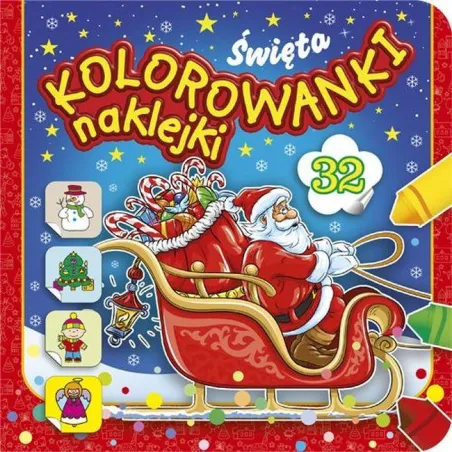 Święta.  Kolorowanki Z Naklejkami