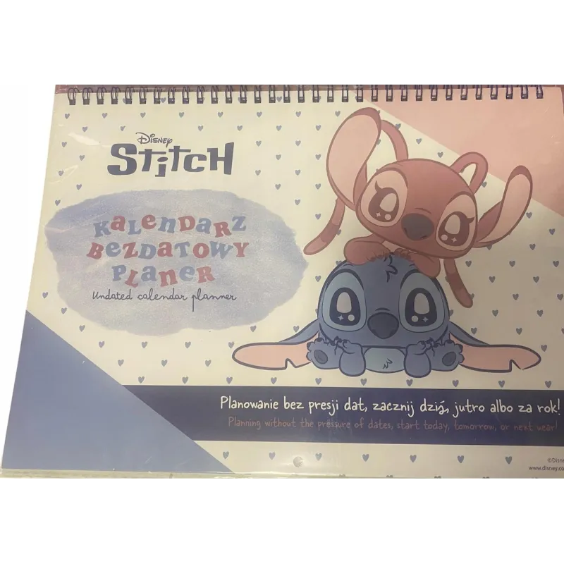 DISNEY STITCH. KALENDARZ BEZDATOWY PLANER