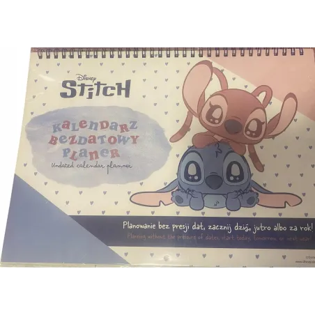 DISNEY STITCH. KALENDARZ BEZDATOWY PLANER