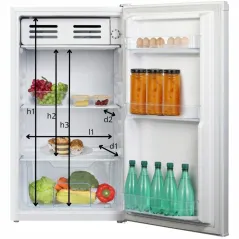 LODÓWKA SMITH&BROWN 85L CZARNA 82,5 CM SFTTF-111-BE3