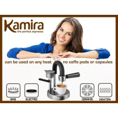 KAMIRA ESPRESSO KAWIARKA EKSPRES DO KAWY NA KUCHENKĘ INDUKCJA GAZ KEMPING