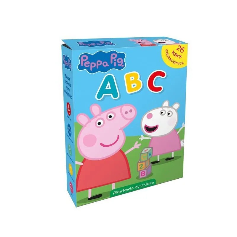 ŚWINKA PEPPA. ABC. 26 KART EDUKACYJNYCH