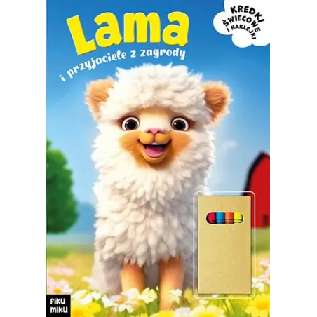Lama I Przyjaciele Z Zagrody. Kolorowanka Z Kredkami