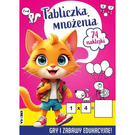 TABLICZKA MNOŻENIA. KSIĄŻECZKA Z NAKLEJKAMI